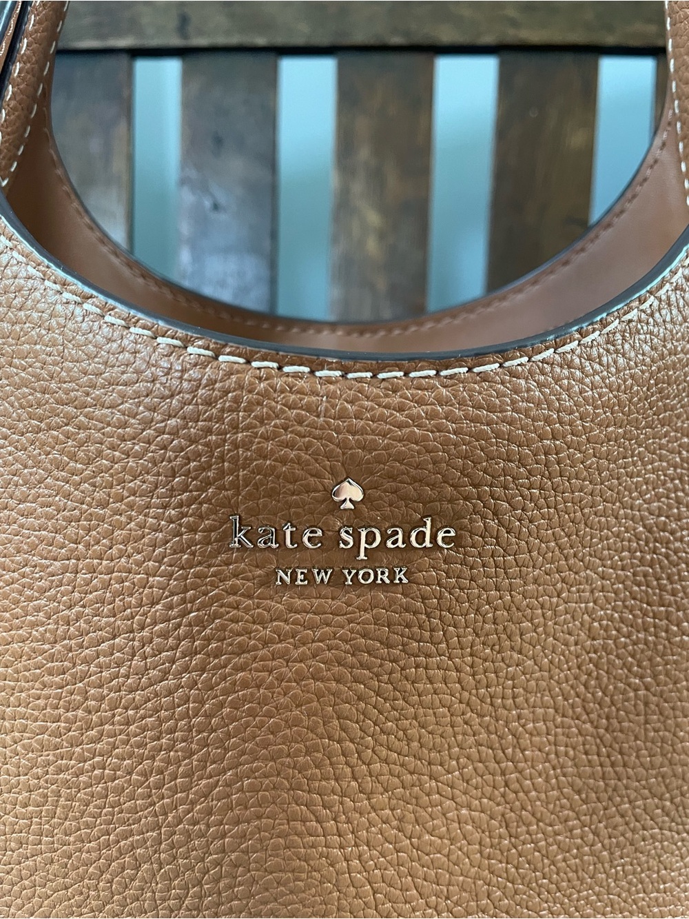 Kate Spade Pebbled Leather Shoulder Bag in Gingerbread - Picture 3 of 5